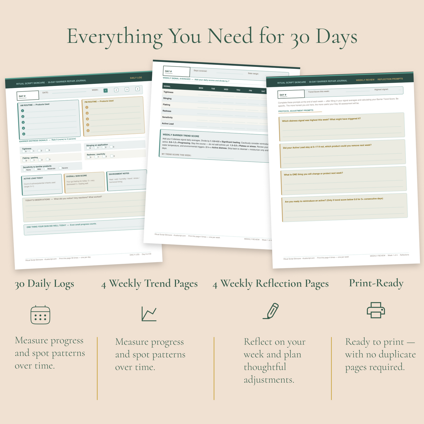 30-Day Barrier Repair Journal & Tracker