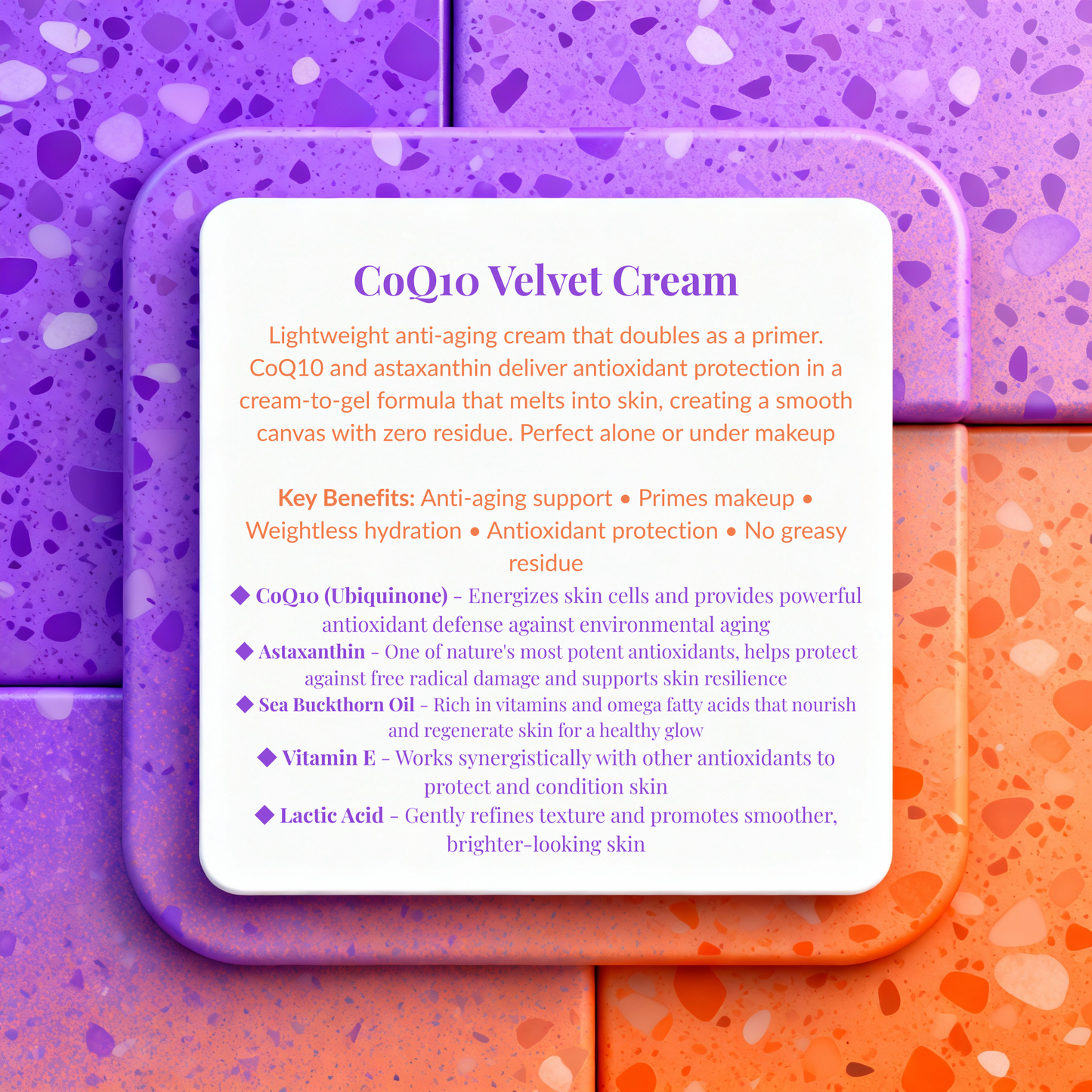 CoQ10 Velvet Cream