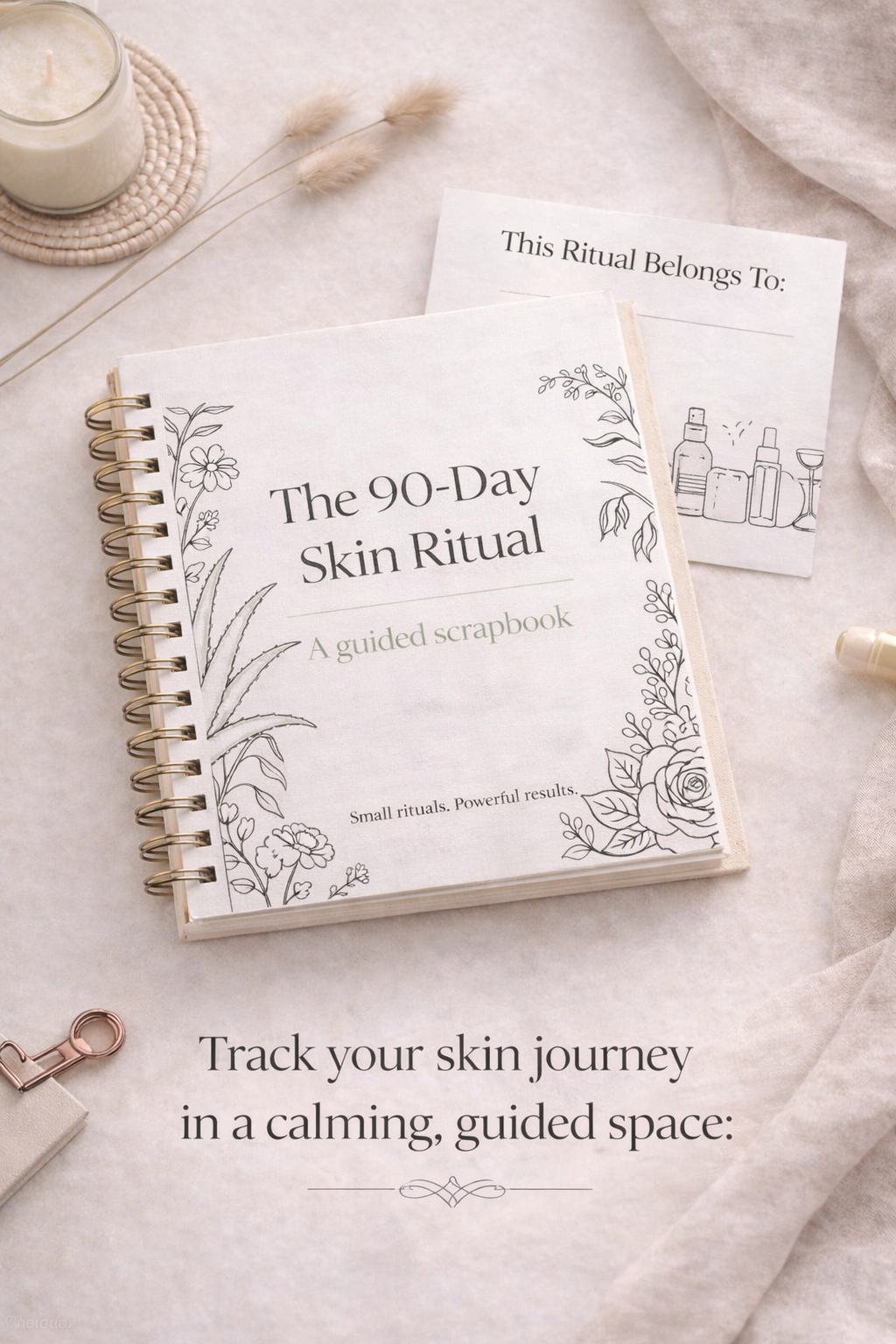 The 90 Day Ritual™ – Guided Skin Scrapbook (Printable)