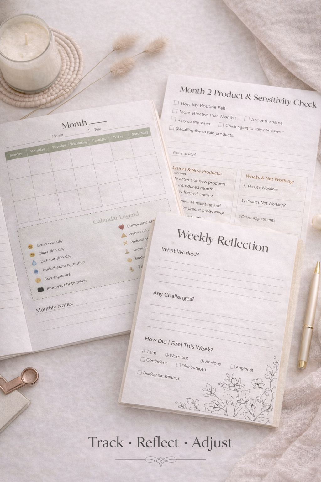 The 90 Day Ritual™ – Guided Skin Scrapbook (Printable)
