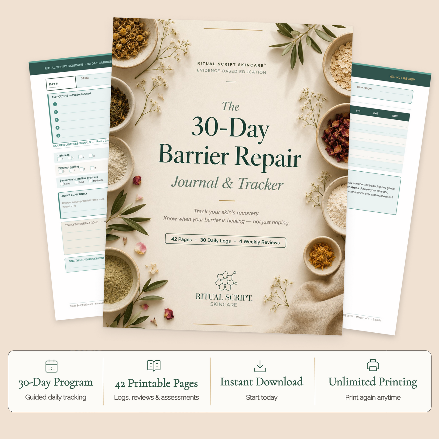 30-Day Barrier Repair Journal & Tracker