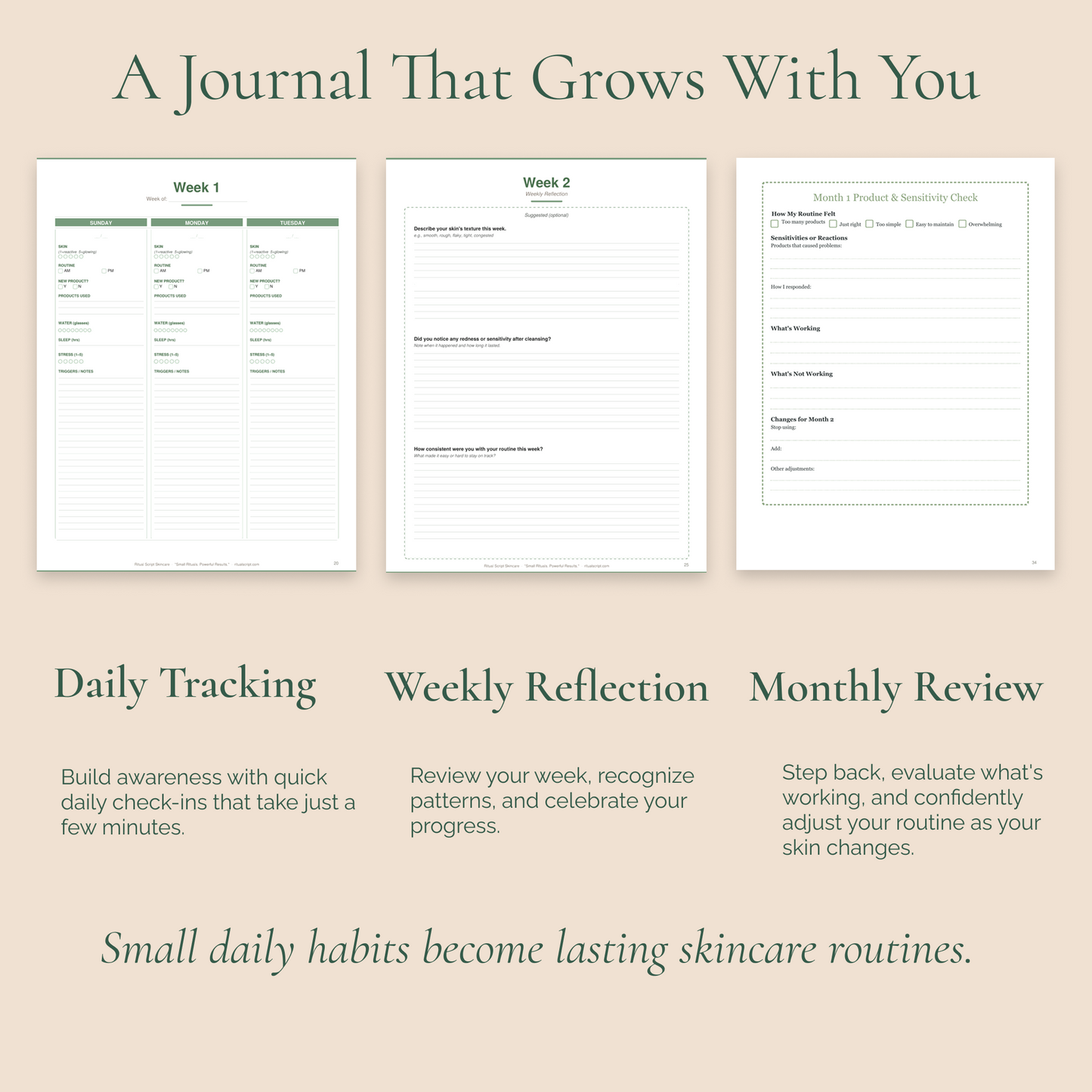 The 90-Day Skin Ritual™ – Guided Skin Scrapbook (Printable)