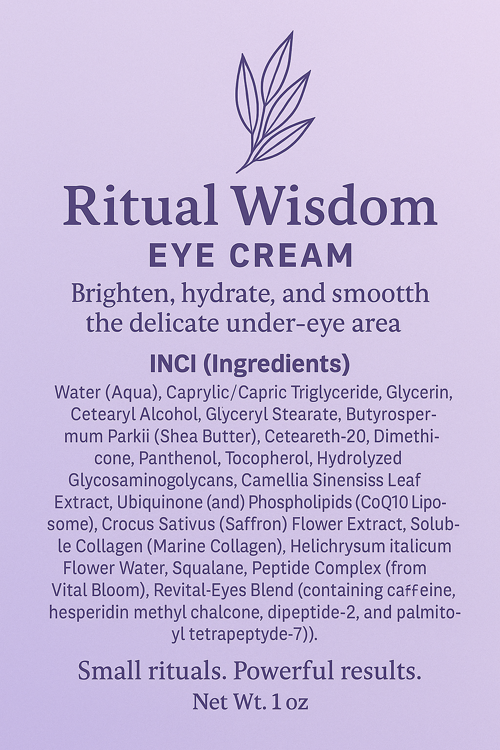 Ritual Wisdom Eye Cream
