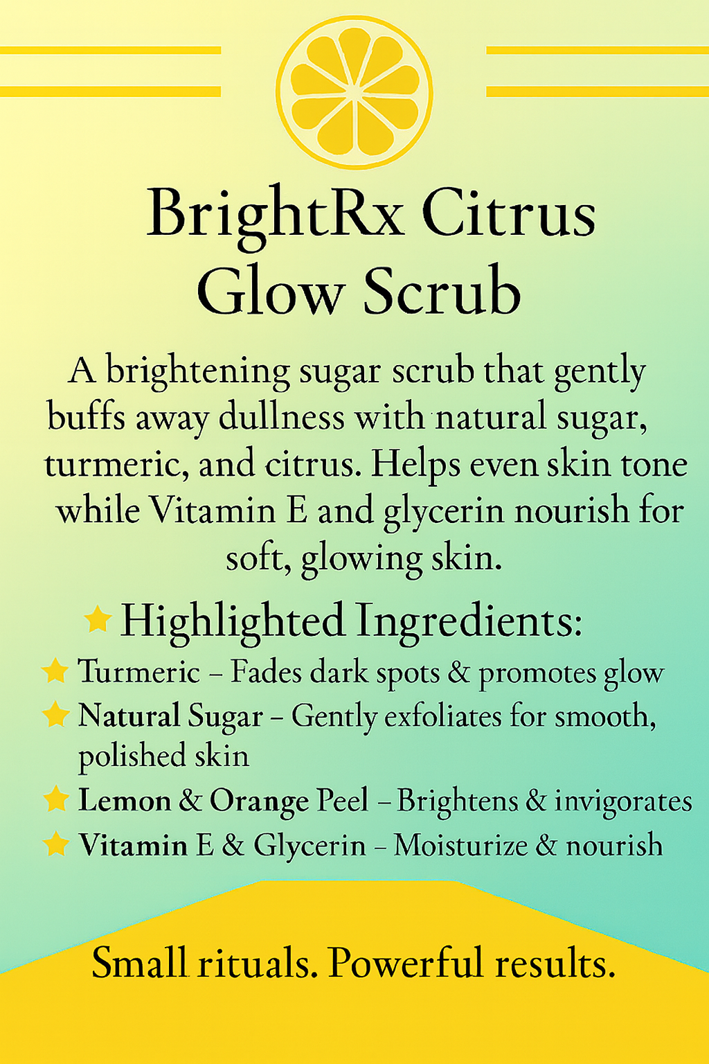 BrightRx Citrus Glow Scrub – 1 oz