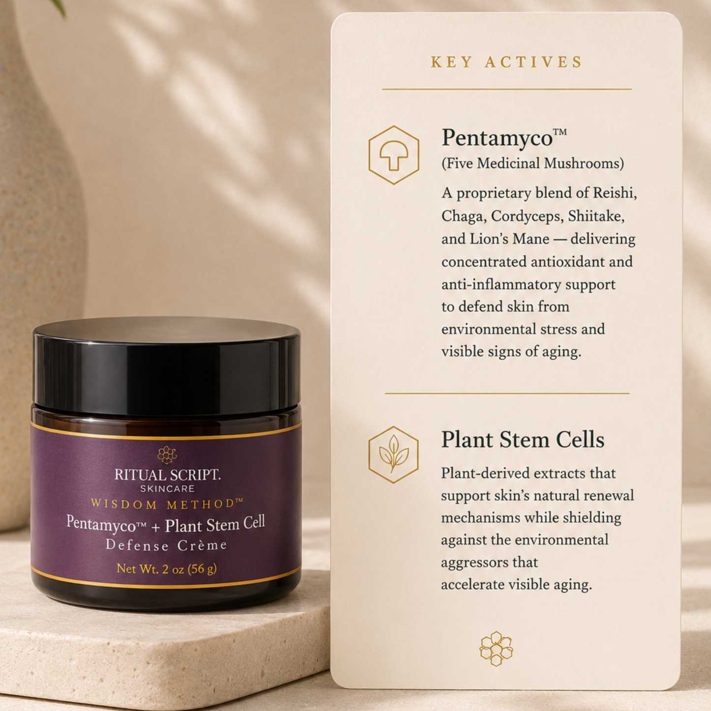 Pentamyco™ + Plant Stem Cell Defense Crème