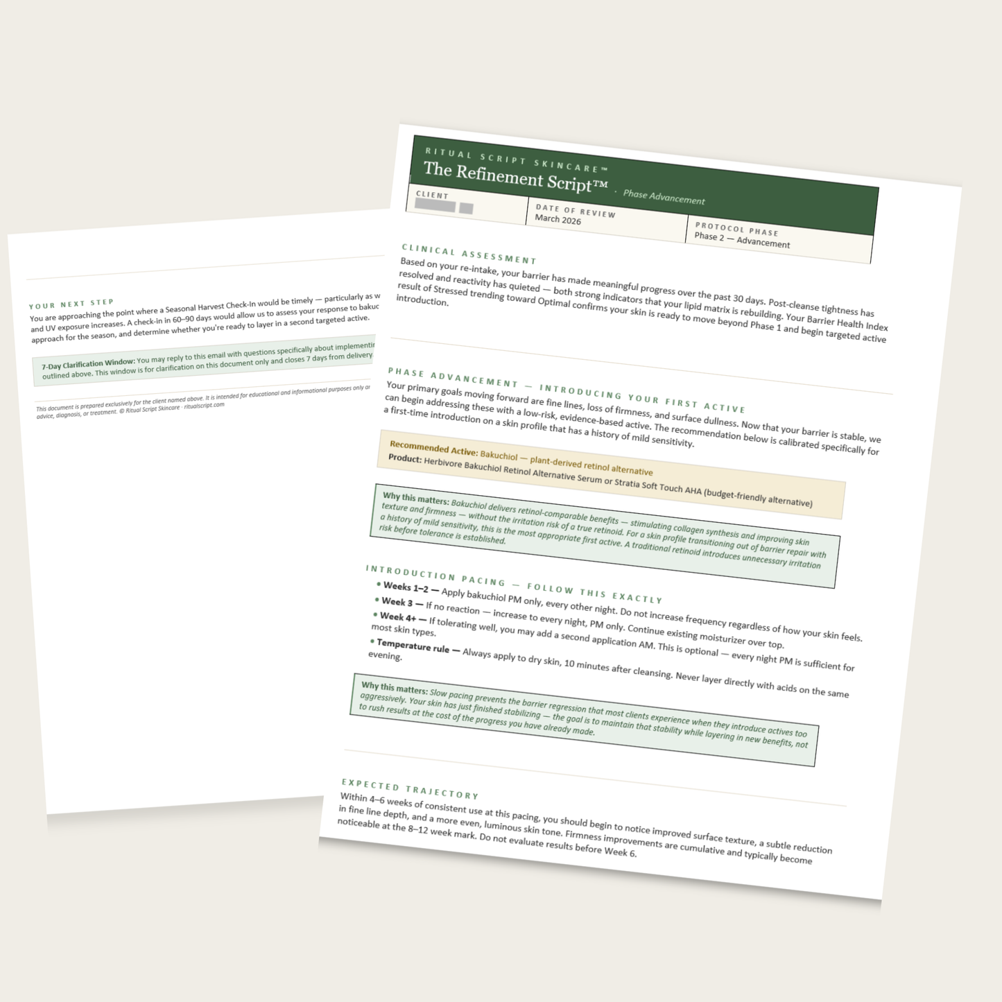 The Refinement Protocol™ — Personalized Guidance Session