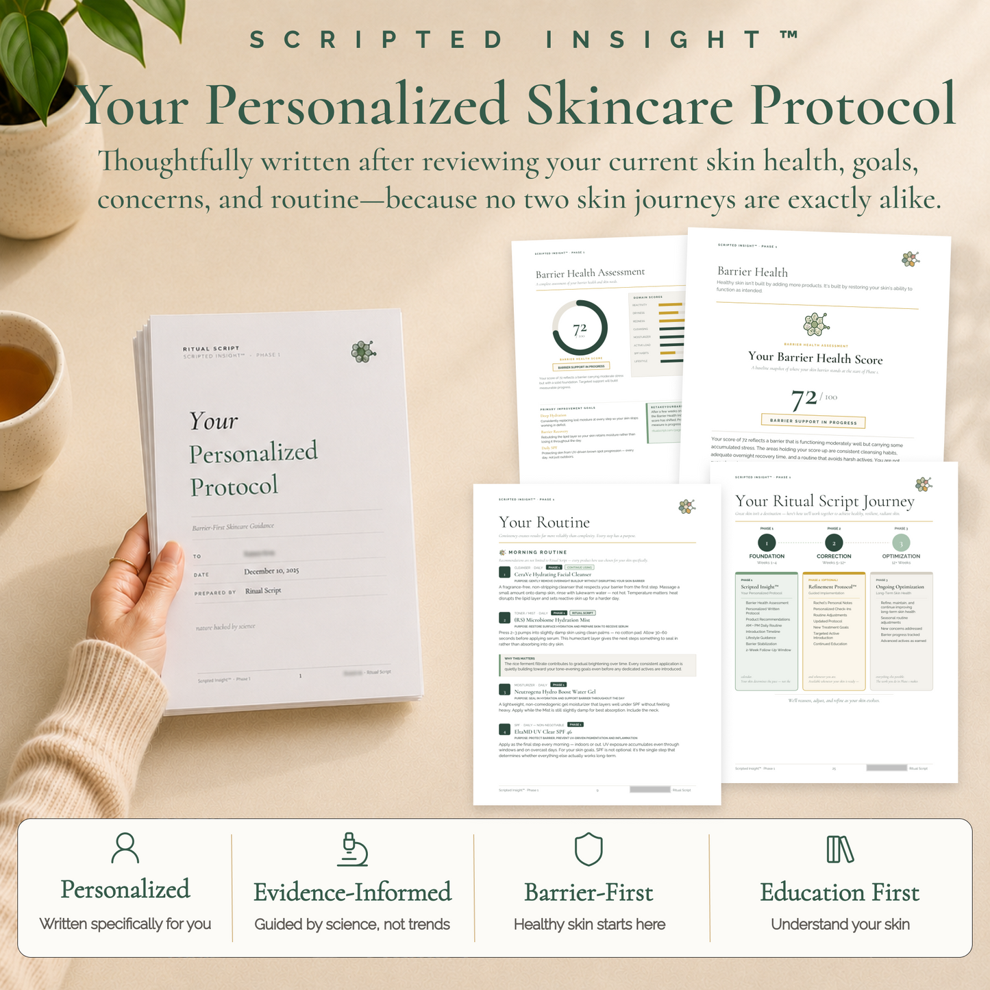 Scripted Insight™ — Personalized Barrier-First Skin Protocol