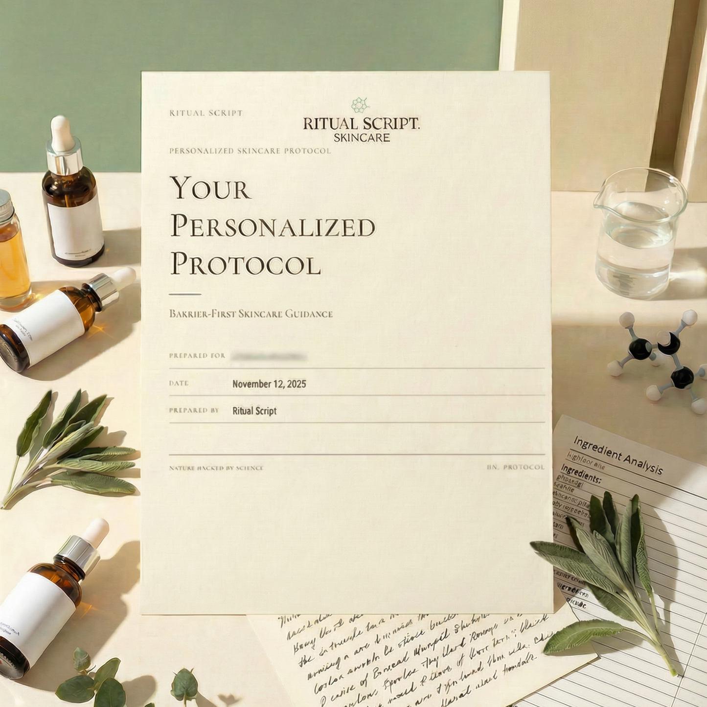 Scripted Insight™ — Personalized Barrier-First Skin Protocol