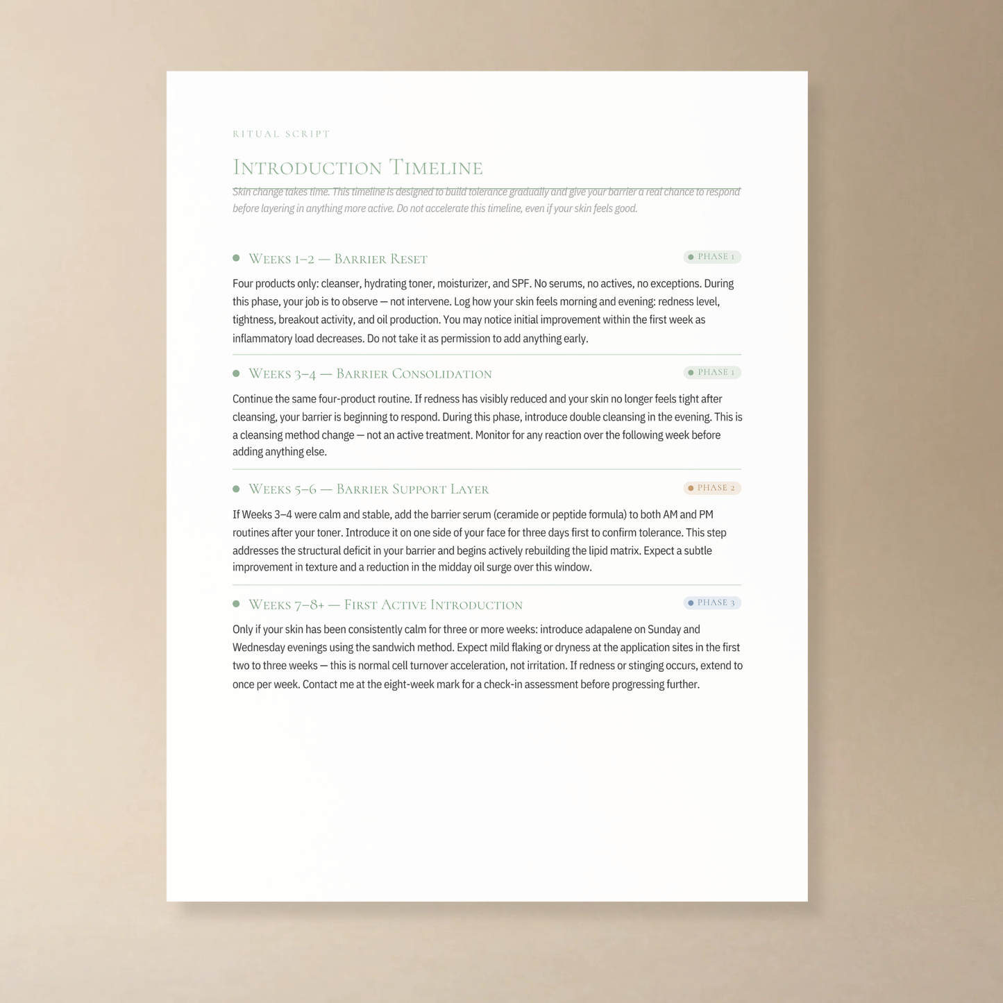 Scripted Insight™ — Personalized Barrier-First Skin Protocol