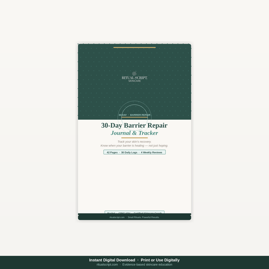 30-Day Barrier Repair Journal & Tracker