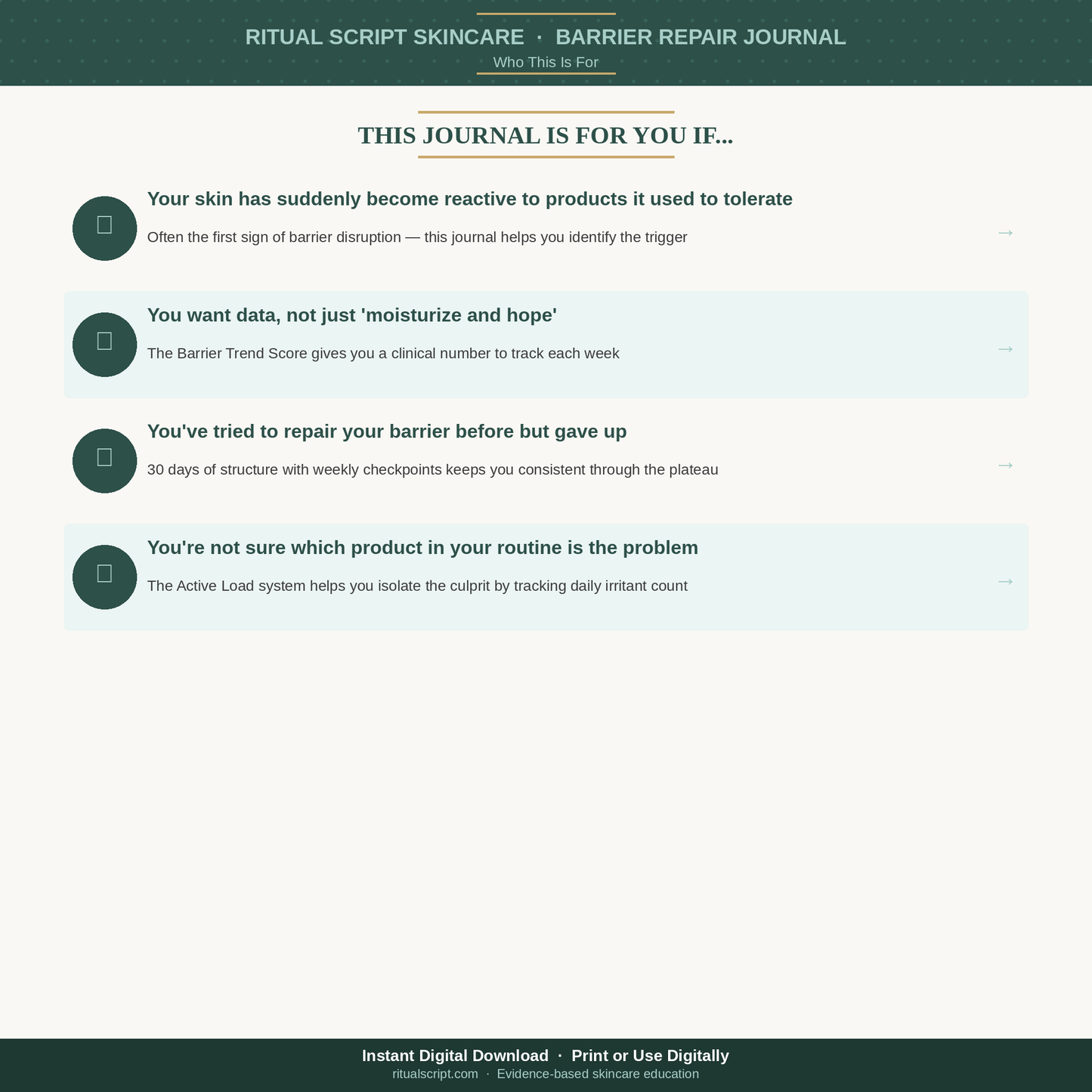 30-Day Barrier Repair Journal & Tracker